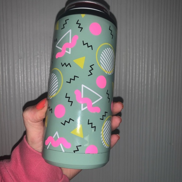 Handmade 90s Geometric Slim Can Cooler - Picture 3 of 3